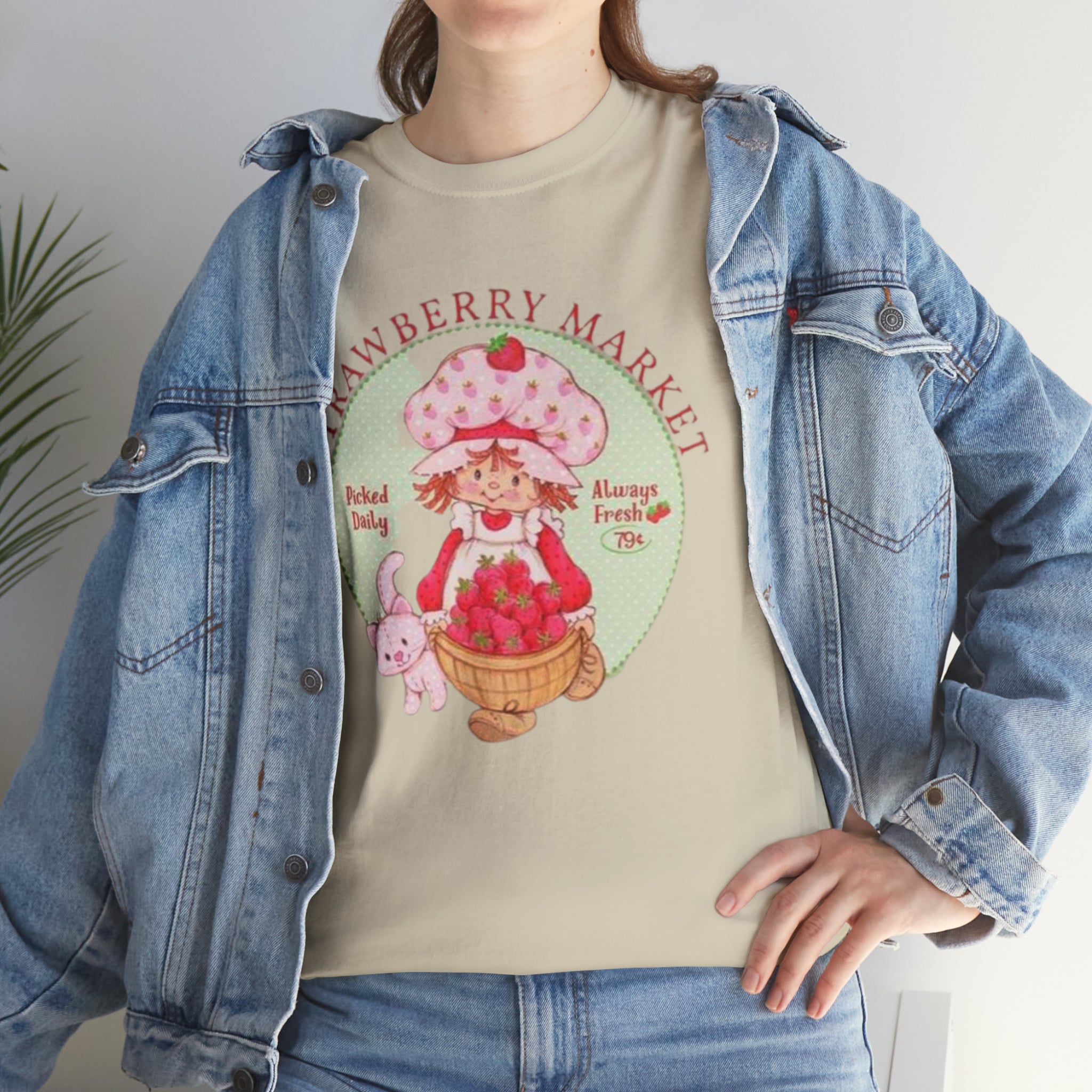 Strawberry Shortcake-  Unisex Heavy Cotton T-Shirt - Creations by Chris and Carlos